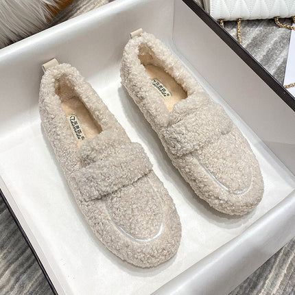 Cozy Women's Plush Fleece Slippers cream Shoes