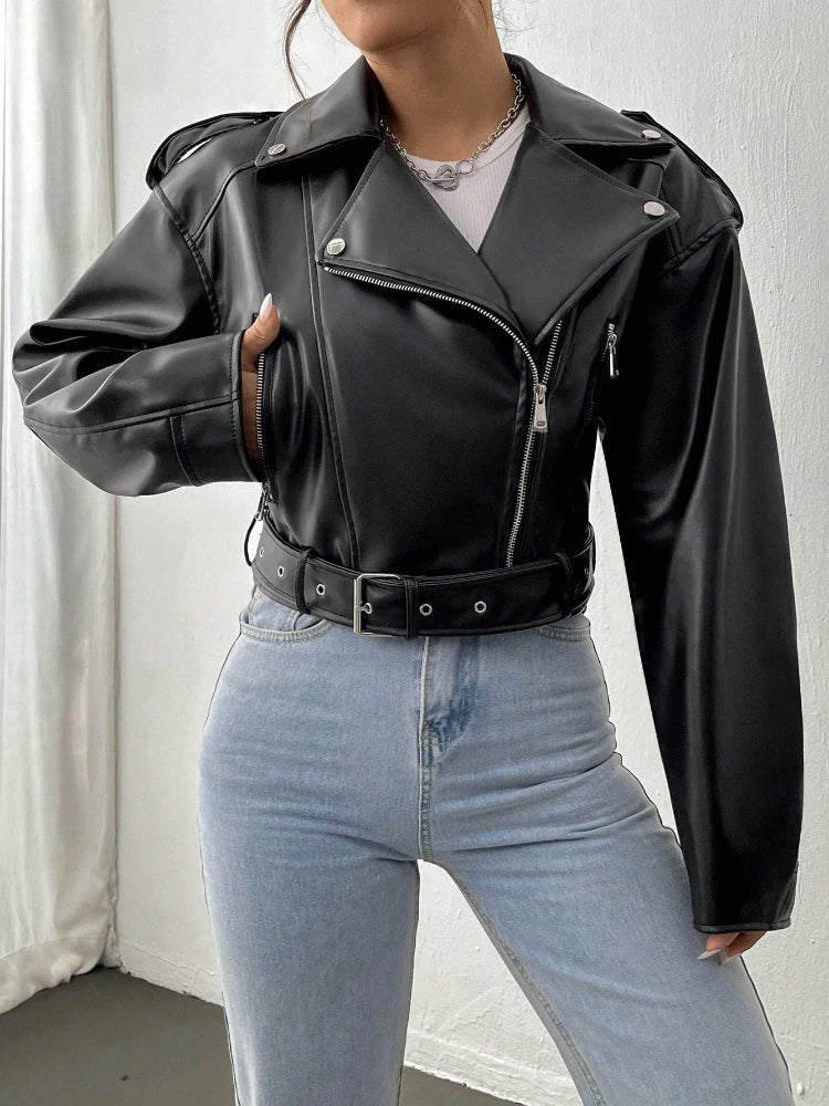 Louise | Casual Women's Leather Jacket kleding