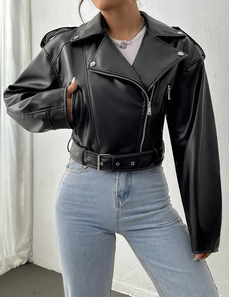 Louise | Casual Women's Leather Jacket kleding