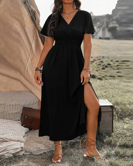 Mel™ | Elegant Summer Dress Black Dress