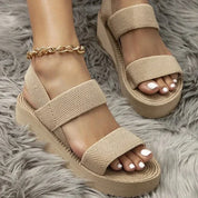 Isla™ | Minimalist Slingback Wedge Sandals