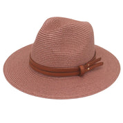 Breathable Straw Panama Sun Hat Skin Pink Hats