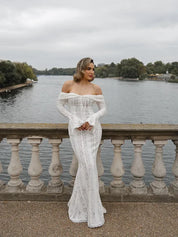 Women's Hollow-Out Lace Backless Maxi Dress Dresses