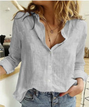 Lily | Women's Print Shirt Grey
