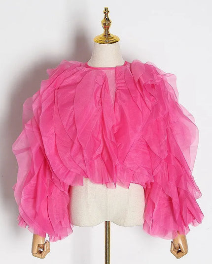 Karissa™ | Elegant Ruffles Sleeved Blouse Blouse