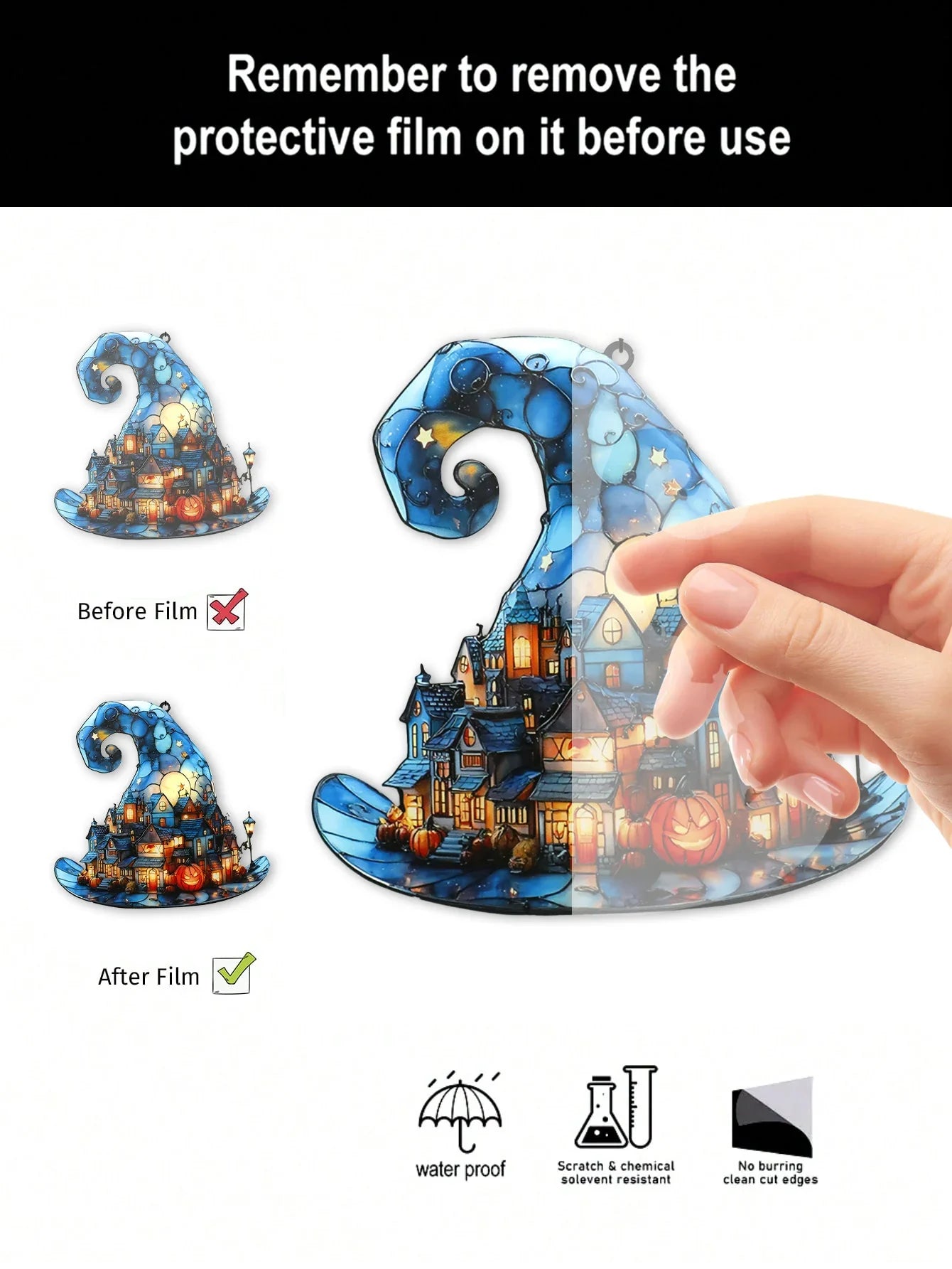 Spooky Witch Hat Halloween Hanging Ornament Halloween Decorations