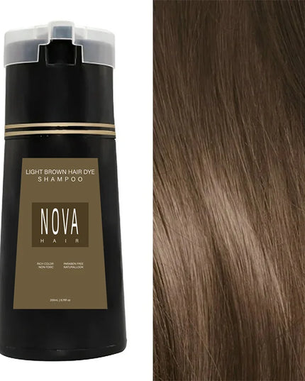 NovaHair Instant Dye Shampoo Light brown (200ml) beauty