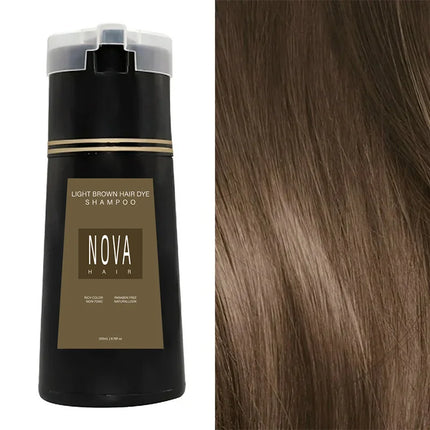 NovaHair Instant Dye Shampoo Light brown (200ml) beauty