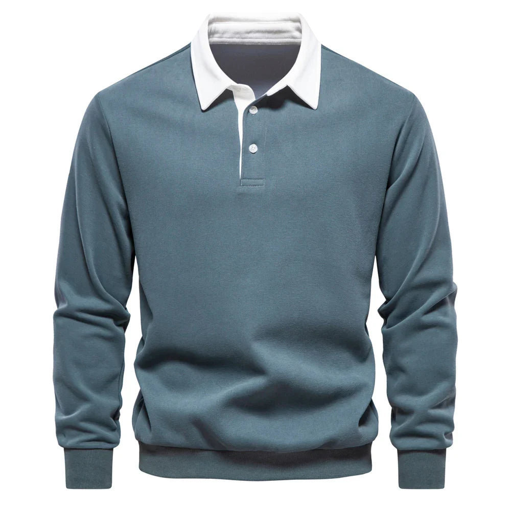 Darren | Timeless Polo Pullover Green