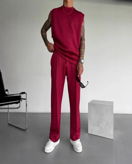 Two‑Piece Bamboo Lounge Set Men Set