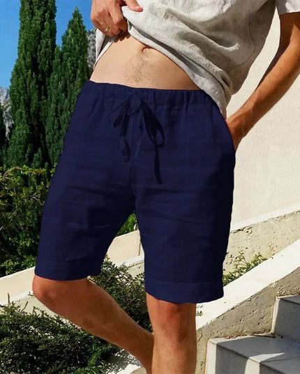 Men’s Cotton-Linen Breathable Street Shorts Shorts