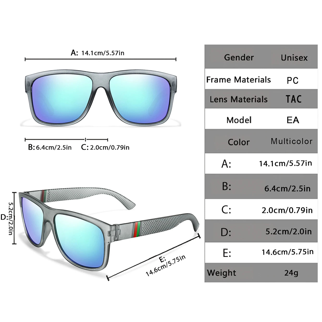 Retro Square Polarized Sport Sunglasses Sunglasses