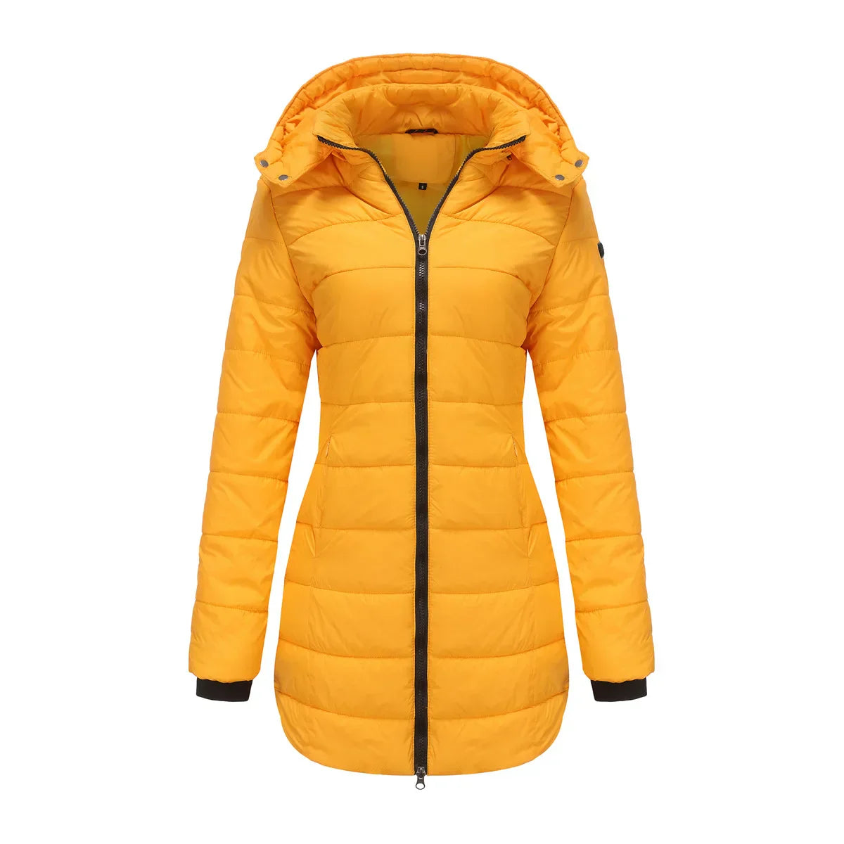Stylish Winter Jacket Yellow Women's Jacket