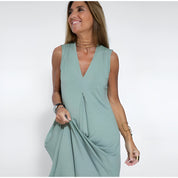 Delilah | Elegant long dress (+ Free Cardigan) Green Dress