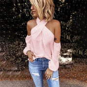 Marilyn | Off Shoulder Blouse pink Dresses