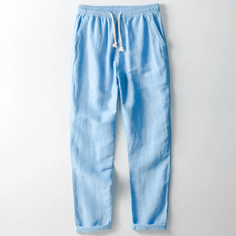 Charles™ | Breathable Linen Trousers for Men Blue