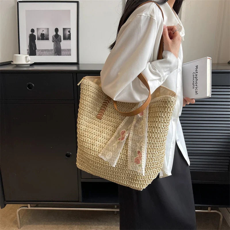 Clara™ | Handmade Woven Tote Bag