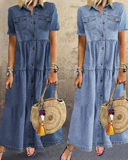 Layla™ | Long Denim Dress Dresses
