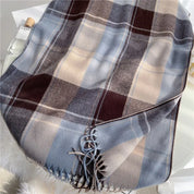 Whisper Plaid Scarf – Ultra-Soft Cashmere Blend Wrap Women's Clothing