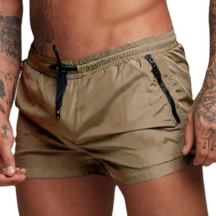Men's Quick-Dry Swim Trunks Khaki Shorts