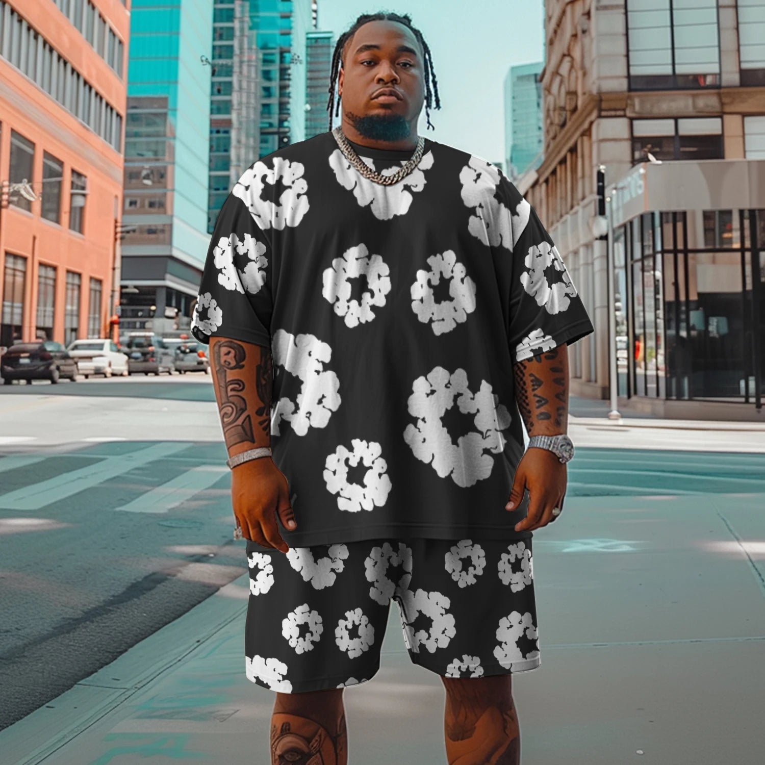 Men's Quick-Dry T-Shirt & Shorts Set - Y2K Streetwear TZ27161 Outfit Sets