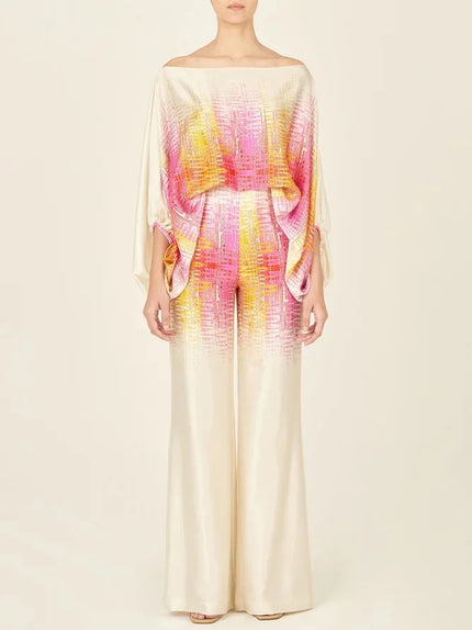 Lilie | Colorful two-piece set Golden pink Two Pieces Sets