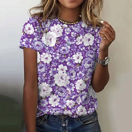 Lana | 3D Print Short Sleeve Tees ETLCCG232413C