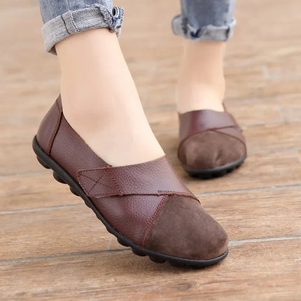 Comfy Premium Leather Orthopedic Loafers Brown Shoes & Sandals