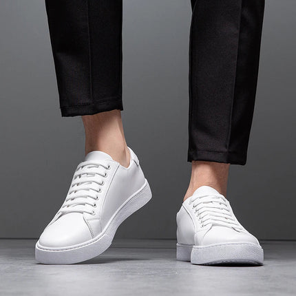 Franco™ - Comfortable Leather Sneaker White