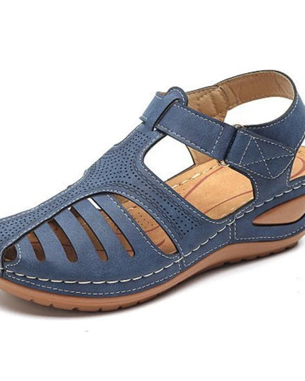 Woman Summer Vintage Orthopedic PU Leather Sandals Shoes & Sandals