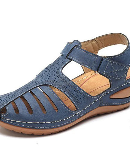 Irene™ - Classic Summer Wedge Sandals Blue Sandals