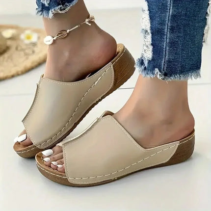 Verena™ | Lightweight Travel Slip-on Sandals Creamy white Shoes & Sandals