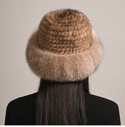 Siberian Aurora Knitted Mink Fur Hat – Luxurious & Timeless Warmth Hats