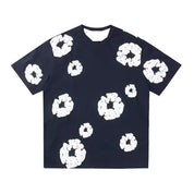 Unisex Denim Tears Short Sleeve T-Shirt Navy blue T-Shirt