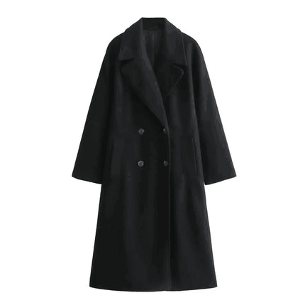 Claudia | Timeless Wool Coat Black Wool Coat