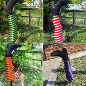 Spooky Witch Leg Yard Decor Halloween Decorations