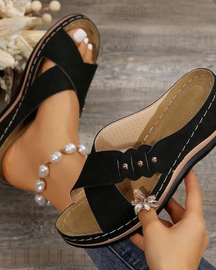 Celeste™ - Genuine Leather Tassel Moccasins Sandals