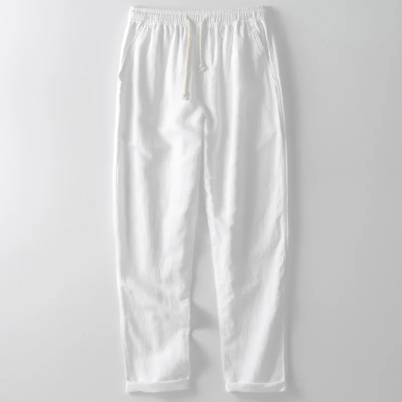 Charles™ | Breathable Linen Trousers for Men White