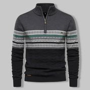Oslo Quarter Zip Sweater Gray Sweater