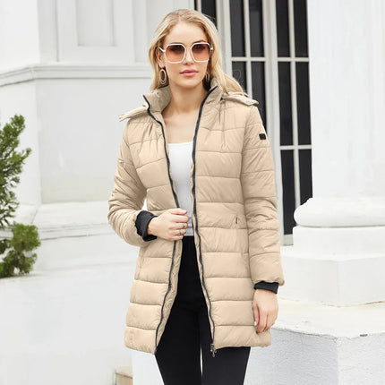 Stylish Winter Jacket Beige Women's Jacket