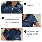 Women’s Silk-Satin Button-Down Pajama Set Sets