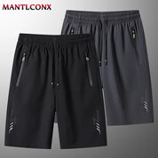 Men's Sport & Running Shorts - Lightweight Gym & Training Bottoms - Black & Gray Men Shorts