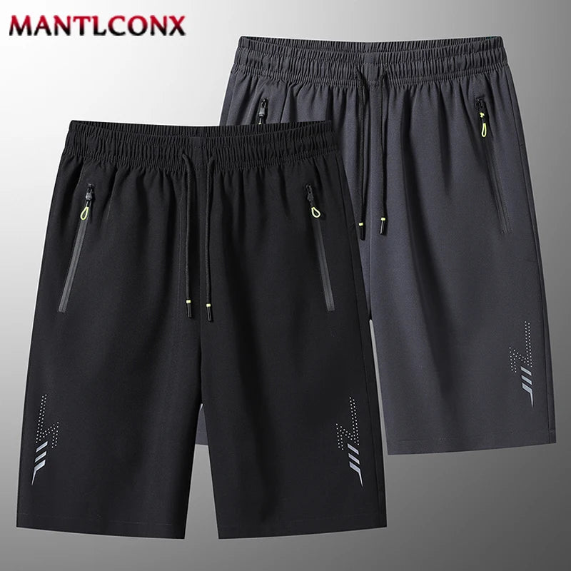 Men's Sport & Running Shorts - Lightweight Gym & Training Bottoms - Black & Gray Men Shorts