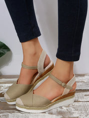 Courtney | Women's Closed Toe Wedge Sandals Shoes & Sandals