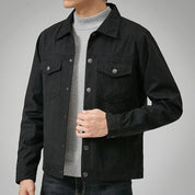 Premium Casual Suede Jacket Black Jackets