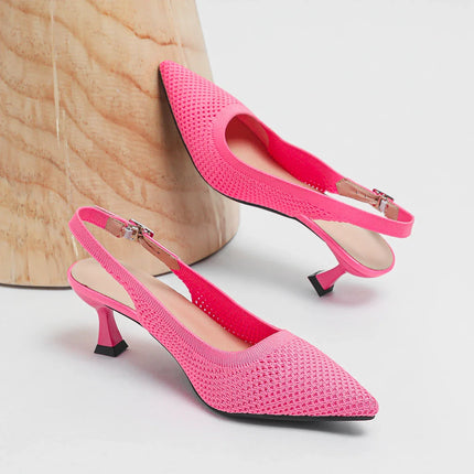 Maya | Elegant and Comfortable Mid-Heel Shoes Pink Shoes & Sandals