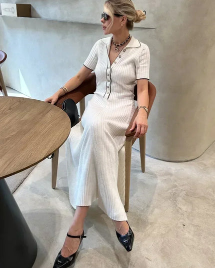 Cosette™ | Casual Knitted Maxi Dress Dresses