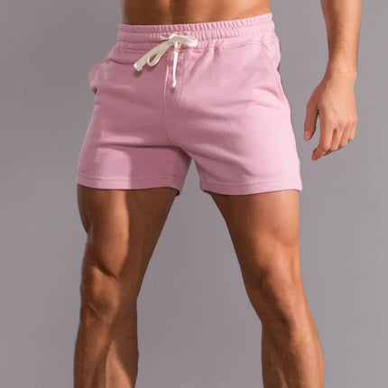 Men's 100% Cotton Breathable Casual Summer Shorts Pink Shorts