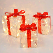 LED Illuminated Gift Box Ornament Accessories