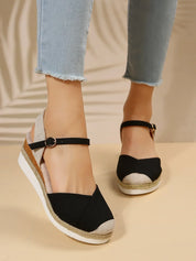 Courtney | Women's Closed Toe Wedge Sandals Shoes & Sandals